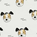 Sweat grote hondjes grijs melange