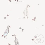 Coated jersey running ducks – Family Fabrics