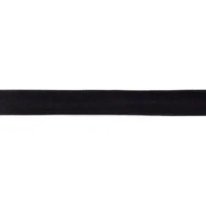 Biaisband jersey 20mm zwart