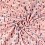 Organische tricot paardenbloemen lichtroze X Loes van Oosten