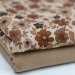 Tricot bruine herfstbloem