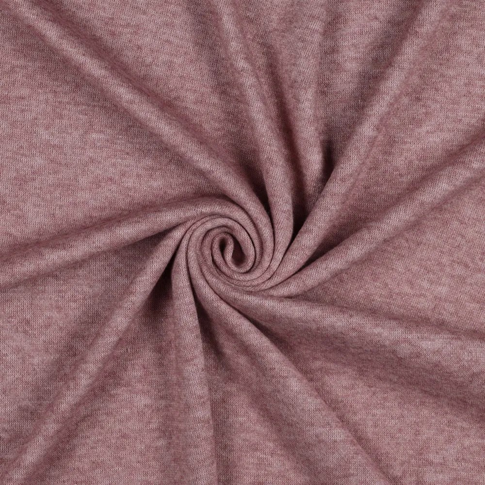 Gebreide viscose vintage roze melange