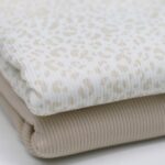 Ribtricot blush luipaard beige