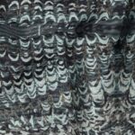 Jacquard abstract jeans met lurex