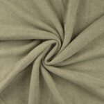 Bamboe katoen fleece kaki – Qjutie & the Qjutest