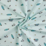 Tricot surfleven lichtblauw