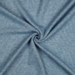 Coupon 91cm Gebreide viscose blauw melange