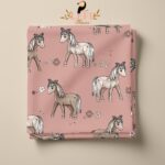 Tricot leo horses – Leff Fabrics