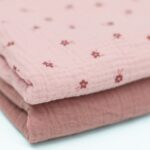 Hydrofiel ditsy bloem nude roze