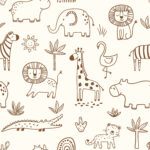 Tricot safaridieren groot