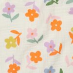 Hydrofiel gekleurde bloemen ecru