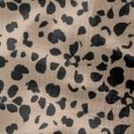 Hydrofiel bloemen donker beige