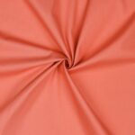 Katoen poplin koraal