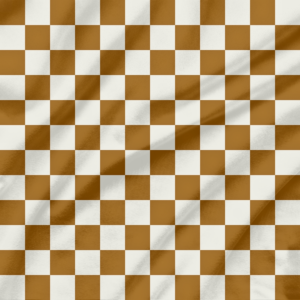 French terry blokjes hazel - Goedkopestoffen.com