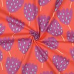 Katoen poplin tulips koraal X Nerida Hansen