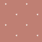 Katoen poplin hartjes kleiroze