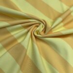 Tricot diagonaal gestreept geel 50mm – Leff Fabrics