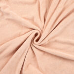 Rekbare badstof dusty zalm