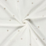 Hydrofiel kleine bloemetjes gebroken wit