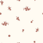 Pointelle ajour tricot lieve bloemetjes roest