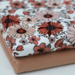 Tricot vintage madeliefje dusty roze