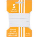 Elastiek 10mm wit 5m