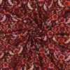 Tricot herfstbloemen bordeaux - Afbeelding 2