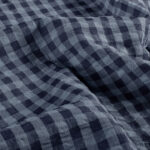 Seersucker grote ruiten blauw