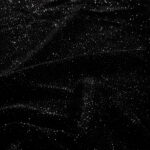 Fluweel stretch glitter zilver