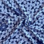 Viscose twill bloemen paars