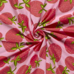 Tricot grote aardbeien roze