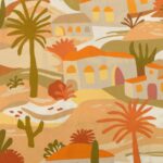 Viscose poplin landhuis
