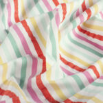 Seersucker verticale streep gekleurd