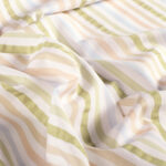 Seersucker verticale streep pastel