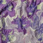 Jacquard bloemen lila