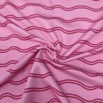 French terry golven roze – Goedkopestoffen.com