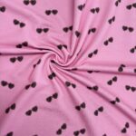 French terry zonnebrillen roze – Goedkopestoffen.com