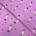 French terry alpaca roze – Goedkopestoffen.com