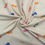 French terry happy outside – Goedkopestoffen.com