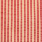 Seersucker verticale streep abrikoos/kers