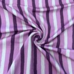 French terry verticale strepen paars/grijs – Goedkopestoffen.com