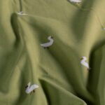 Tricot ganzen licht olijf
